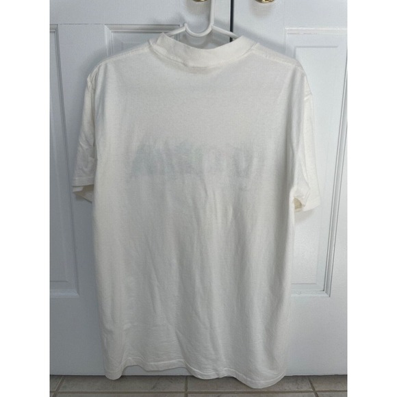 Vintage 90s St Maarten NA T Shirt Men's Size Single Stitch White Made in USA - Picture 4 of 4